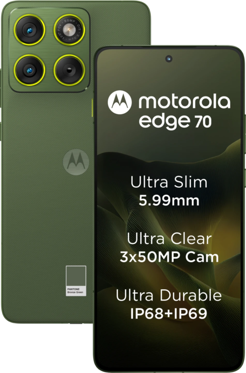 MOTOROLA Edge 70 (PANTONE Bronze Green, 256 GB) (8 GB RAM)