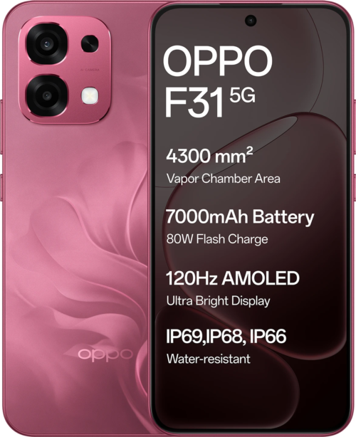 OPPO F31 5G (Bloom Red, 128 GB) (8 GB RAM)