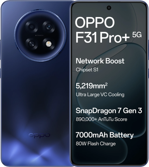 OPPO F31 Pro+ 5G (Gemstone Blue, 256 GB) (12 GB RAM)