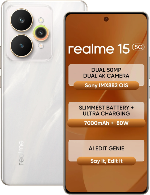 realme 15 5G (8GB RAM, 128GB Storage)