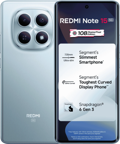 REDMI Note 15 5G (Glacier Blue, 128 GB) (8 GB RAM)